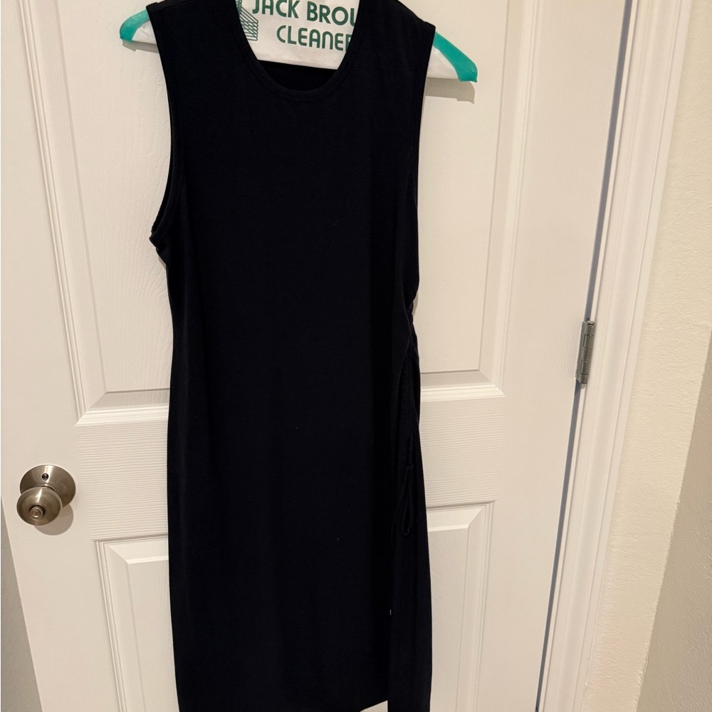 Theory Black Midi Dress